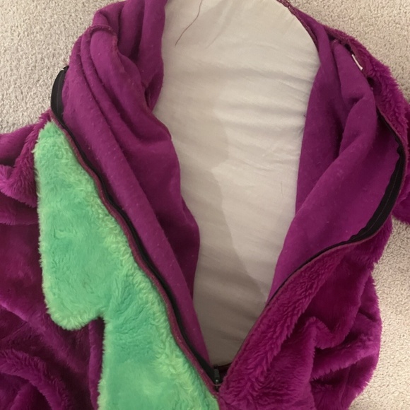 Alinco Costumes- Professional Purple Green Dinosaur “Duffy” Mascot Costume Used - Picture 14 of 16